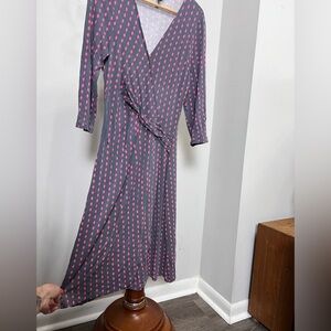 ESCADA Sport women’s wrap dress purple pink pattern